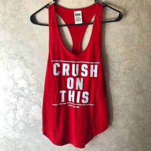VS-PINK racerback workout tank top